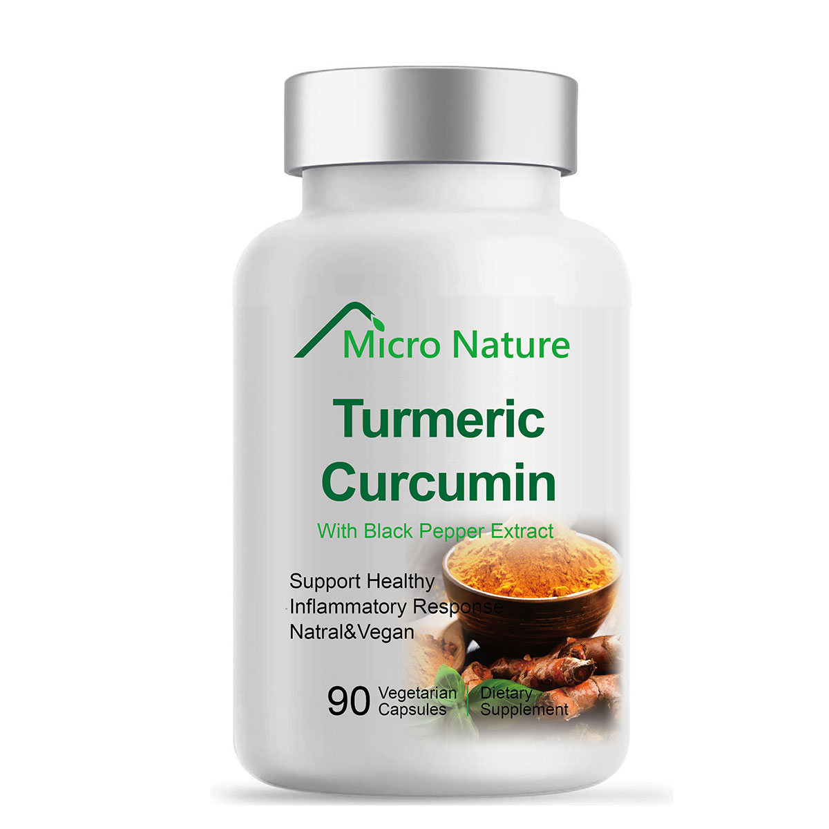 Turmeric Curcumin with BioPerine & Ginger Curcuminoids  Black Pepper Extract for Max Absorption, Nature's Joint Support Supplement, Herbal Turmeric Pills